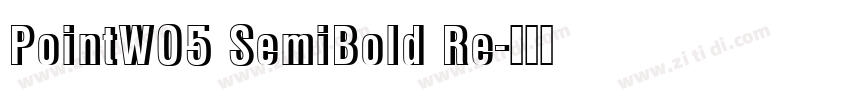 PointW05 SemiBold Re字体转换